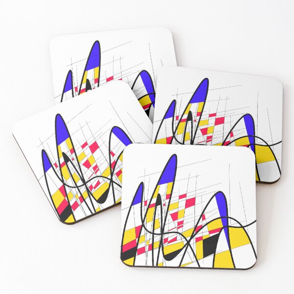 Item preview, Abstract Colorful Geometric Art designed and sold by CrazySoulArt.