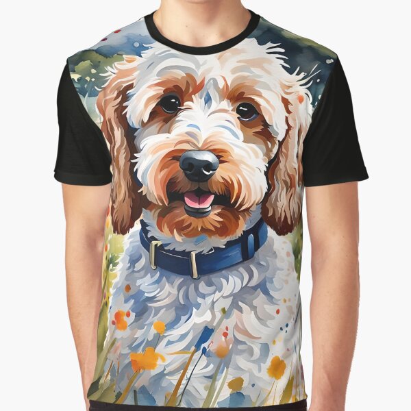 Cockapoo - Modern Watercolour-style Dog Breed Pet Portrait Graphic T-Shirt