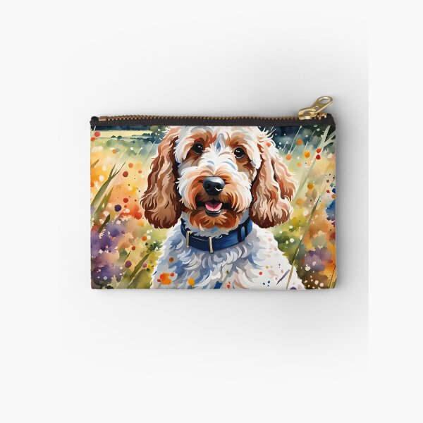Aperçu de l'œuvre Cockapoo - Portrait d'animal de compagnie de race de chien de style aquarelle moderne créée et vendue par Country-Artist.