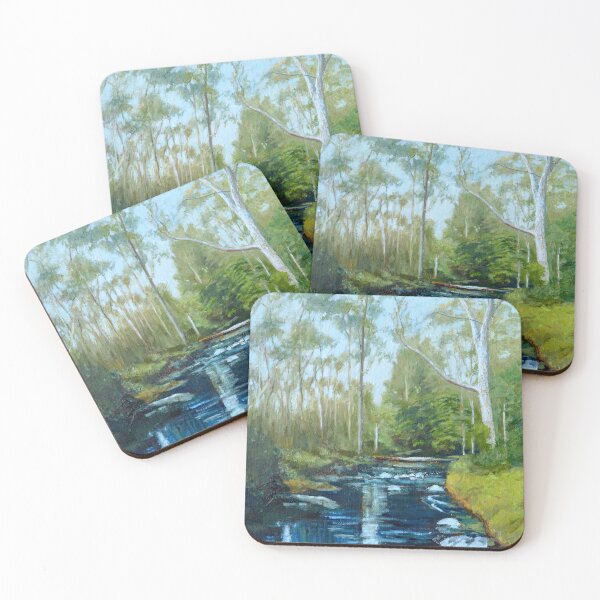 Item preview, fallen Log over Darebin Creek designed and sold by Dai Wynn Fine Art.