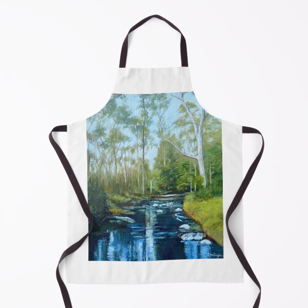 Artikelvorschau, umgestürzter Baumstamm über Darebin Creek entworfen und verkauft von Dai Wynn Fine Art.