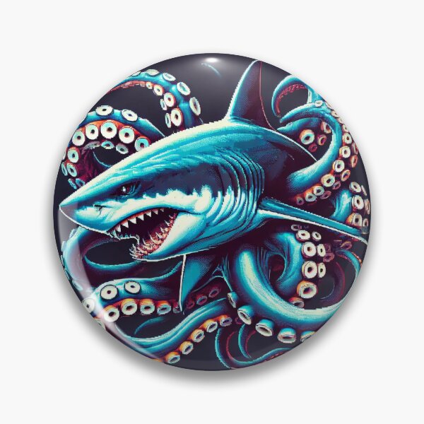 Aperçu de l'œuvre Fusion épique de Sharktopus créée et vendue par RetroPop23.