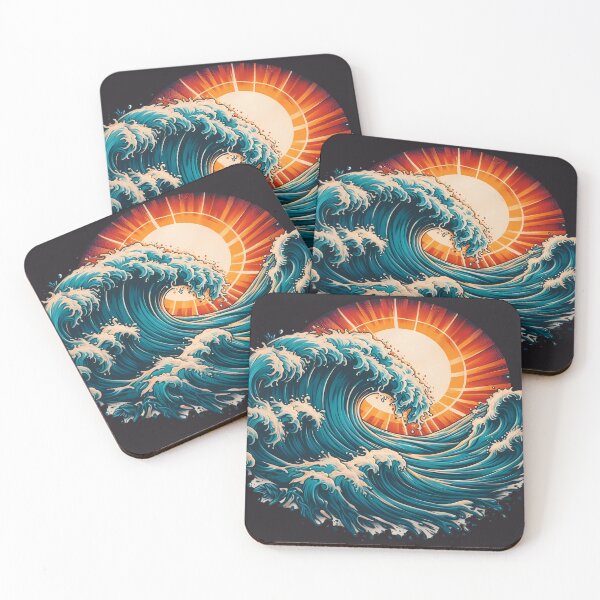 Item preview, Surfing Wave Sunset  designed and sold by CaptinUAP.