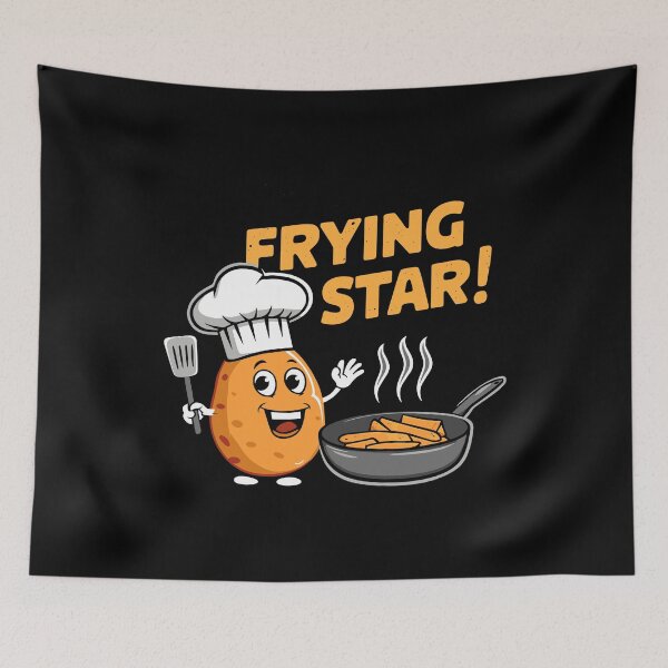 Item preview, Chef Potato Cartoon Funny Cooking Frying Star Cook designed and sold by w1ckerman.
