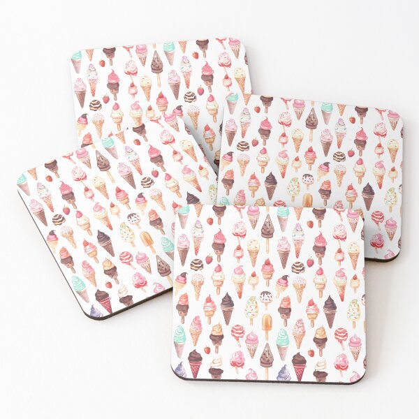 Item preview, Delicious Ice Cream Pattern and Background designed and sold by Quijote-.