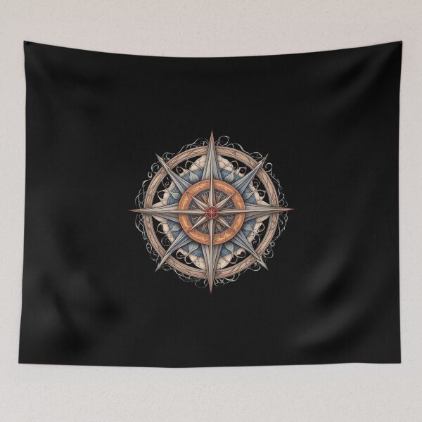 Item preview, Abstract art reminiscent of a Gothic compass rose designed and sold by Pflugart.
