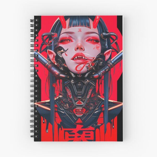 Item preview, Goth Vampire Girl Cyberpunk Cybergoth Darkwave Darksynth Vampire designed and sold by Nightarcade.