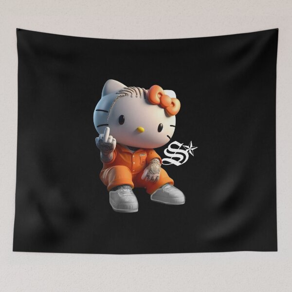 Item preview, "Up Yours" Kitty designed and sold by Sevenfold Theory Clothing.