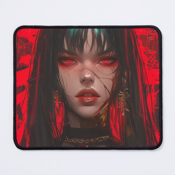 Item preview, Goth Vampire Girl Horror Cyberpunk Cybergoth Darkwave Darksynth  designed and sold by Nightarcade.
