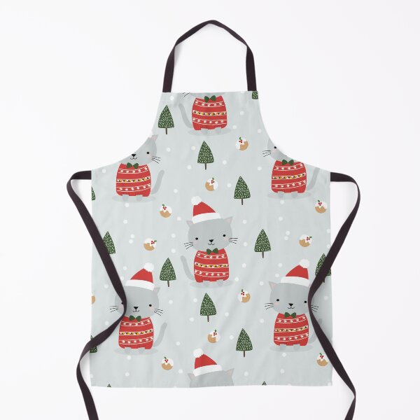 Item preview, Chirstmas Cute cat seamless pattern designed and sold by ayshatazin.