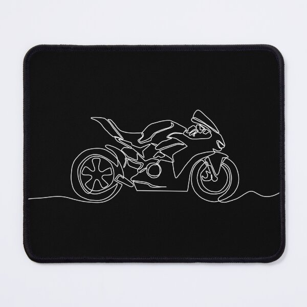 Item preview, Motorcycle, White line art | Minimalistic Tattoo Design Style, Line Art Illustration | designed and sold by bymtsef.