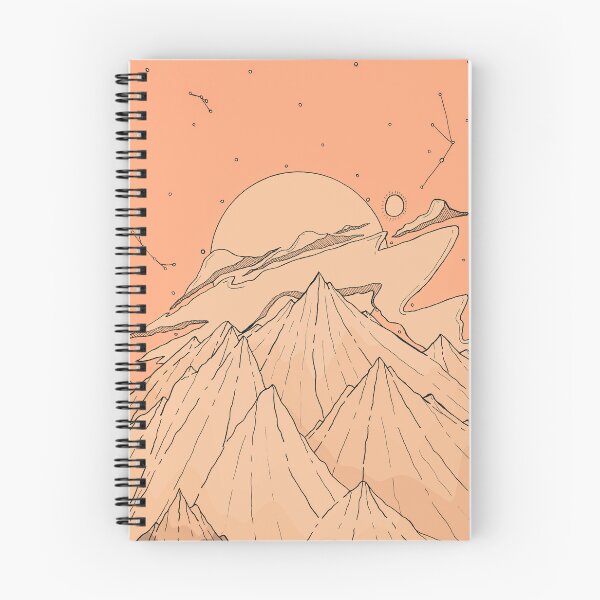 Item preview, Peach cloud peaks  designed and sold by Swadeillustrations.