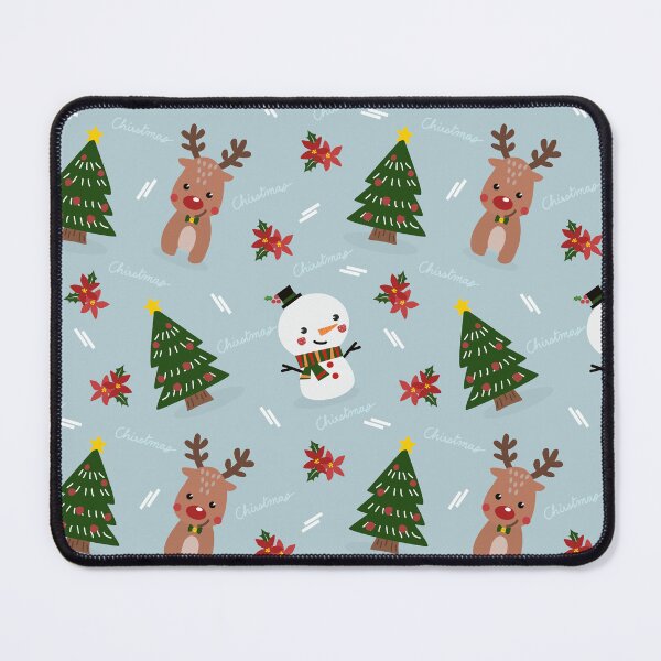 Item preview, Christmas Reindeer tree Snowman seamless pattern designed and sold by ayshatazin.