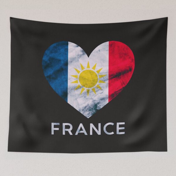 Item preview, France Flag Map designed and sold by AnimalsDH305.