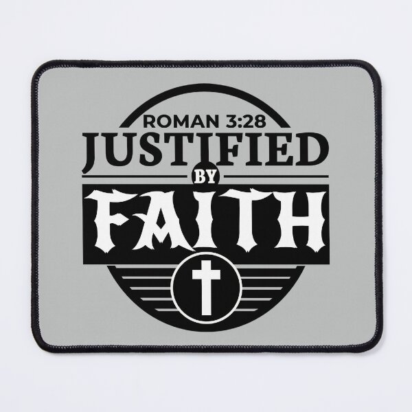 Item preview, Justified by Faith: Christian Scripture Art designed and sold by Inspirahawke.