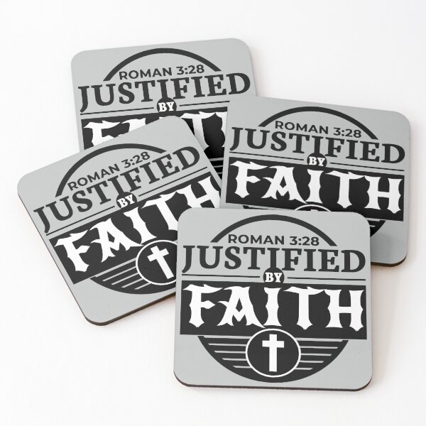 Item preview, Justified by Faith: Christian Scripture Art designed and sold by Inspirahawke.
