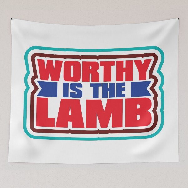 Item preview, Worthy is the Lamb Tshirt and  sticker designed and sold by Billium Halder.