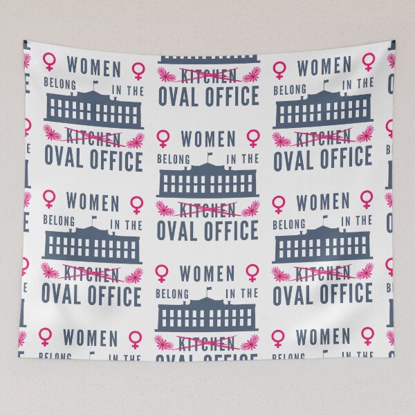 Item preview, Women belong in the Oval Office first female president 2024 designed and sold by Lady-Frost.