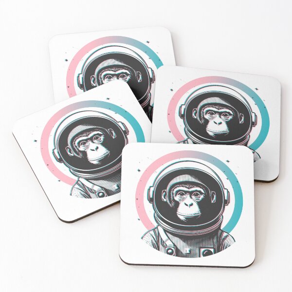 Aperçu de l'œuvre Singe de l'espace créée et vendue par awesometee4me.