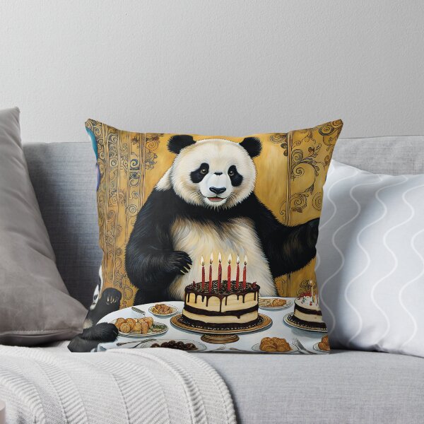Item preview, happy birthday, panda with cake designed and sold by Mauswohn.