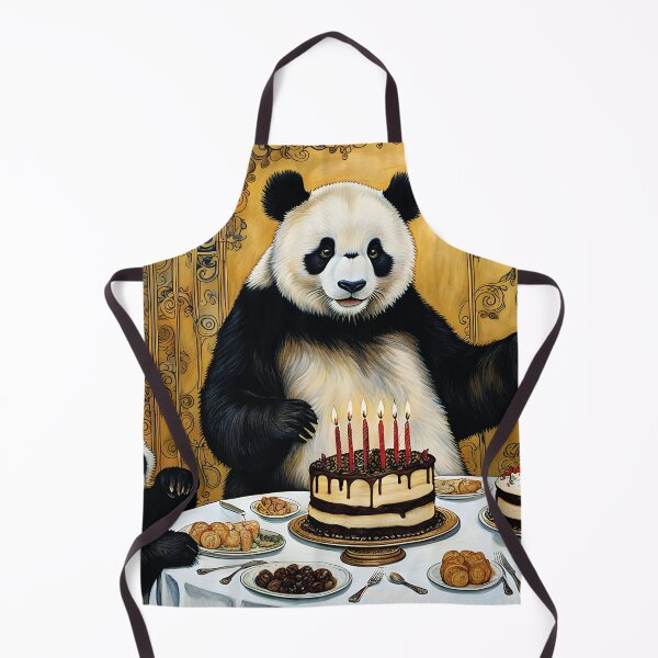 Item preview, happy birthday, panda with cake designed and sold by Mauswohn.