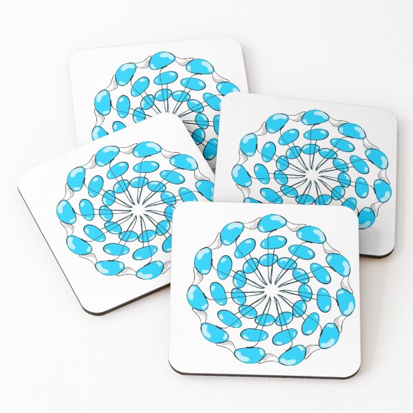 Item preview, Blue bubble mandala designed and sold by nongsao4.