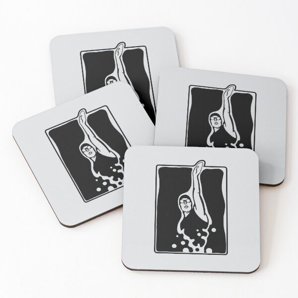 Item preview, Minimalist design for backstroke swimming pros and fans designed and sold by martodesign.