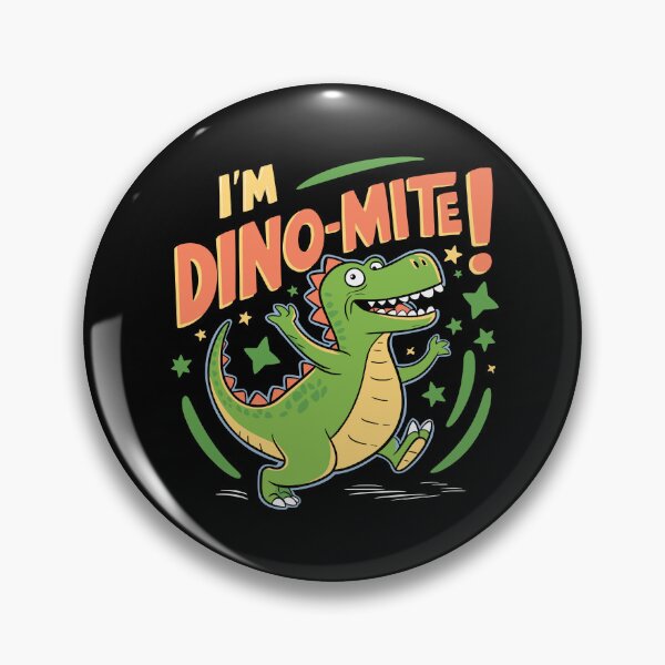 Item preview, I'm Dino-mite dancing dinosaur prehistoric kids cute dino cartoon designed and sold by w1ckerman.