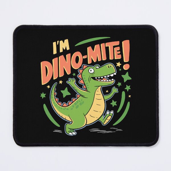 Item preview, I'm Dino-mite dancing dinosaur prehistoric kids cute dino cartoon designed and sold by w1ckerman.