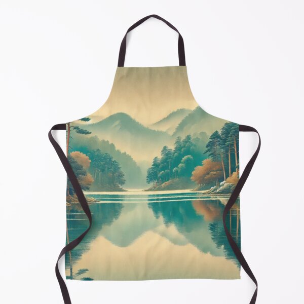 Item preview, Serenity at Gohi - A Contemporary Ukiyo-e Nature Landscape designed and sold by Kijiermono.