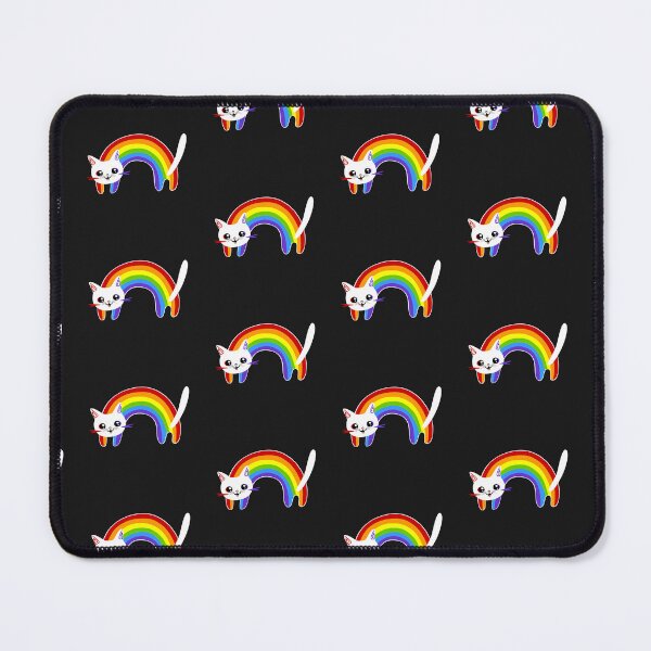 Item preview, Rainbow Cat designed and sold by Playful Strokes pom@pom.