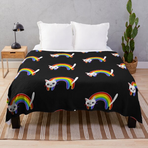 Item preview, Rainbow Cat designed and sold by Playful Strokes pom@pom.