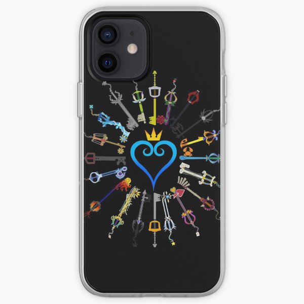 Kingdom Hearts Keyblades iPhone Soft Case