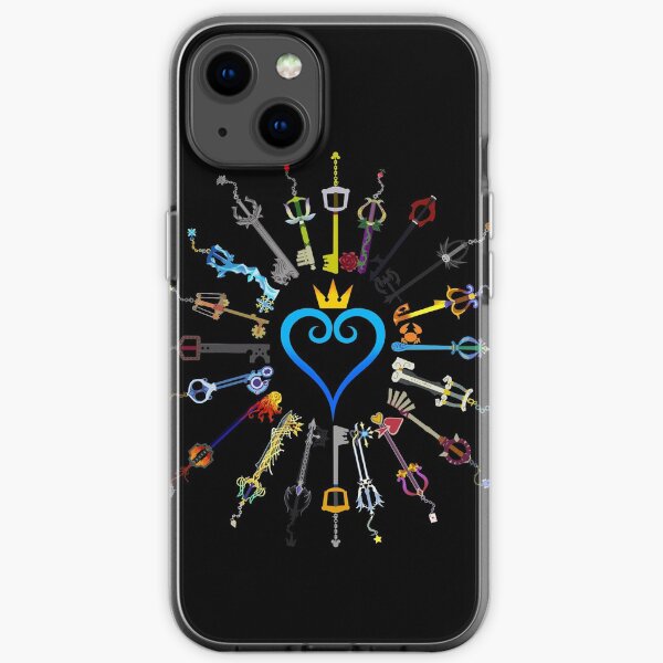 Kingdom Hearts Keyblades iPhone Soft Case