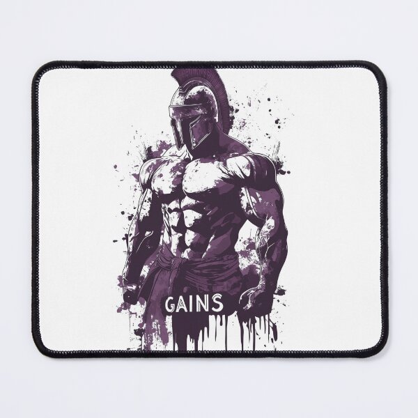 Item preview, Epic Spartan Warrior Gains Design - Bold and Powerful designed and sold by Abili-Tees.