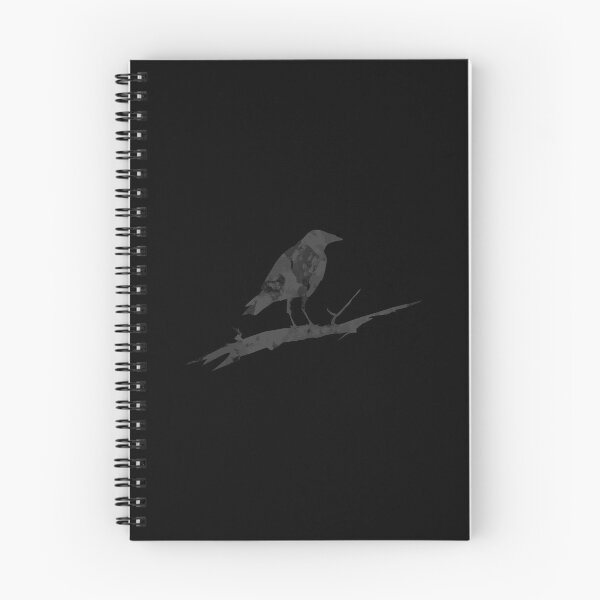 Item preview, Crow on branch (subtle) designed and sold by LostintheLines.
