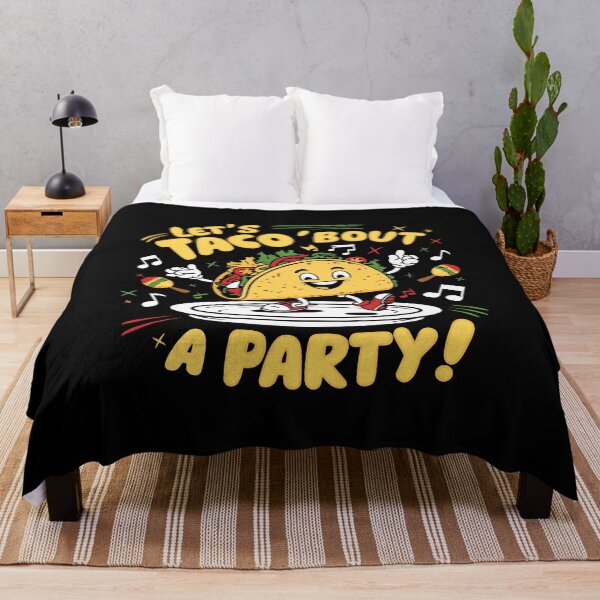 Item preview, Taco Party Fiesta Dancing Taco Cartoon with Festive Party Vibes designed and sold by w1ckerman.