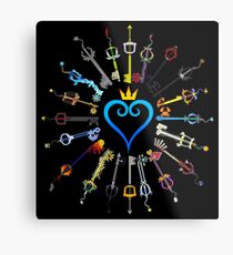 Lámina metálica Llaveros de Kingdom Hearts