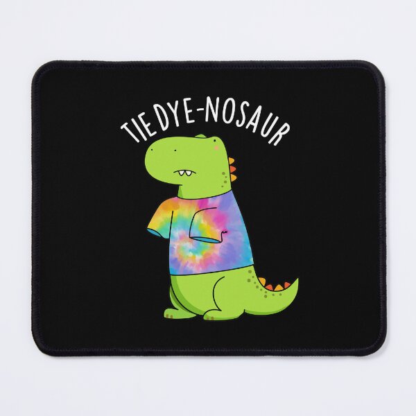 Item preview, Tie-dye-nosaur Funny Dinosaur Pun (Dark BG) designed and sold by punnybone.