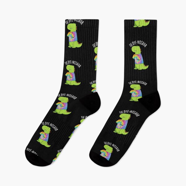 Item preview, Tie-dye-nosaur Funny Dinosaur Pun (Dark BG) designed and sold by punnybone.
