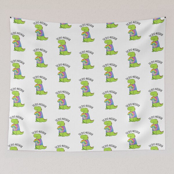 Item preview, Tie-dye-nosaur Funny Dinosaur Pun  designed and sold by punnybone.