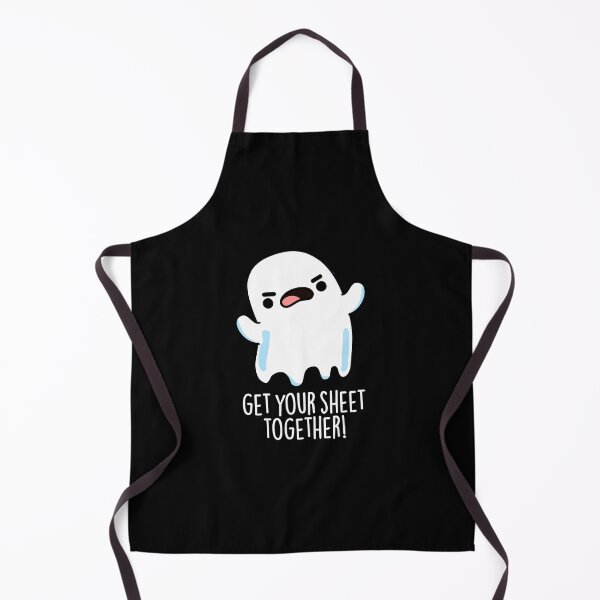 Item preview, Get Your Sheet Together Funny Ghost Pun (Dark BG) designed and sold by punnybone.