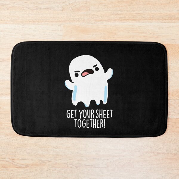 Item preview, Get Your Sheet Together Funny Ghost Pun (Dark BG) designed and sold by punnybone.
