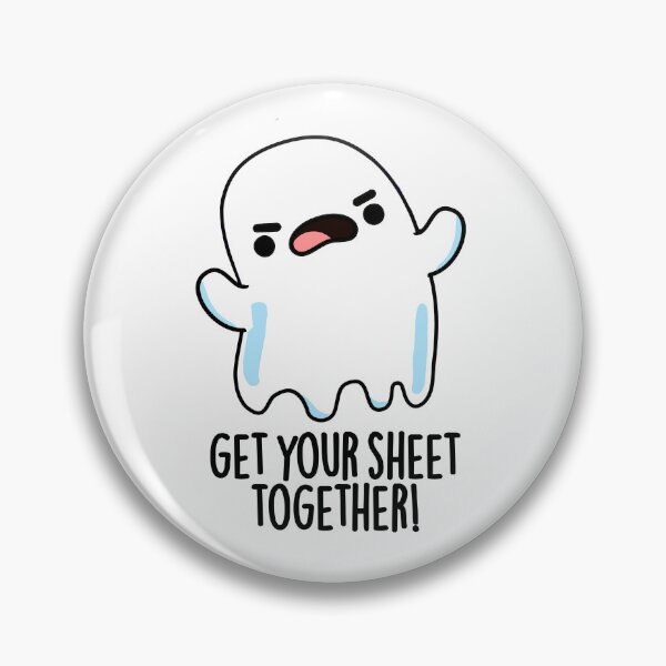 Item preview, Get Your Sheet Together Funny Ghost Pun  designed and sold by punnybone.