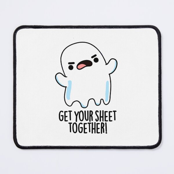 Item preview, Get Your Sheet Together Funny Ghost Pun  designed and sold by punnybone.
