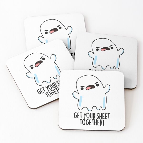 Item preview, Get Your Sheet Together Funny Ghost Pun  designed and sold by punnybone.