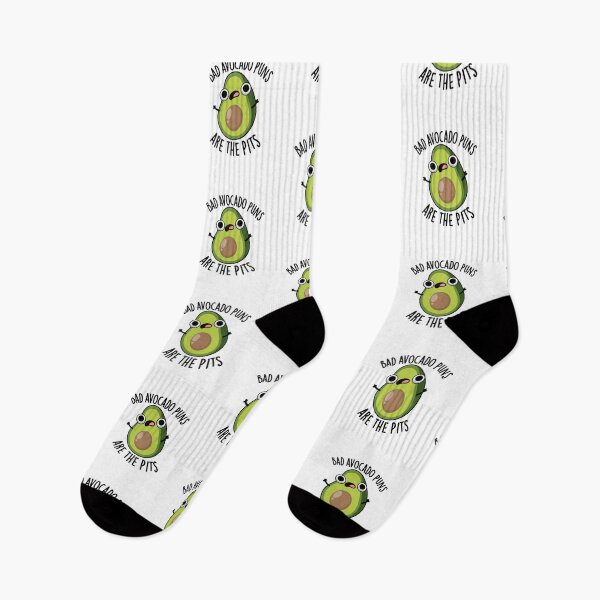Item preview, Bad Avocado Puns Are The Pits Funny Fruit Pun  designed and sold by punnybone.