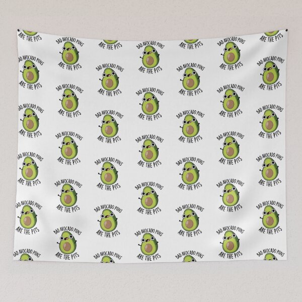 Item preview, Bad Avocado Puns Are The Pits Funny Fruit Pun  designed and sold by punnybone.