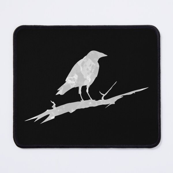 Item preview, Crow on branch (grey crow) designed and sold by LostintheLines.