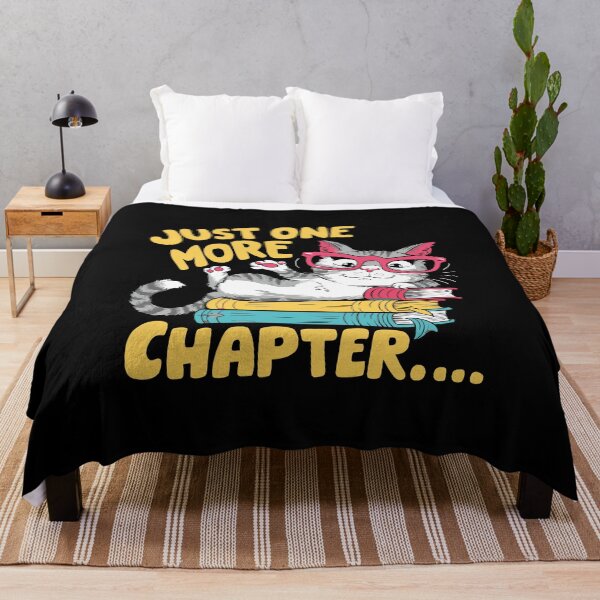 Item preview, Just One More Chapter Book Lover Cat Reading Bookworm Gift designed and sold by w1ckerman.